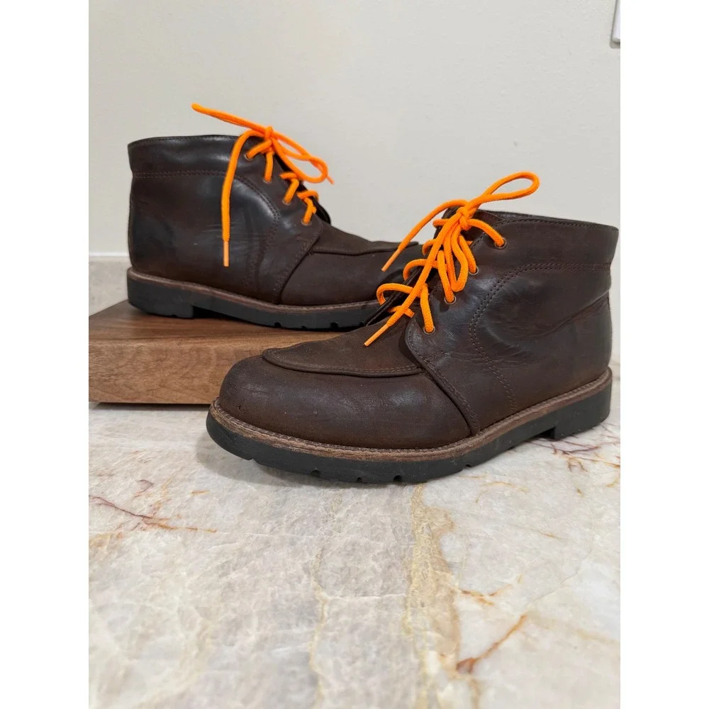 Vintage H.S. Trask Bison Leather Gore-Tex Moc Toe Chukka Boots USA Men's 8.5/9
